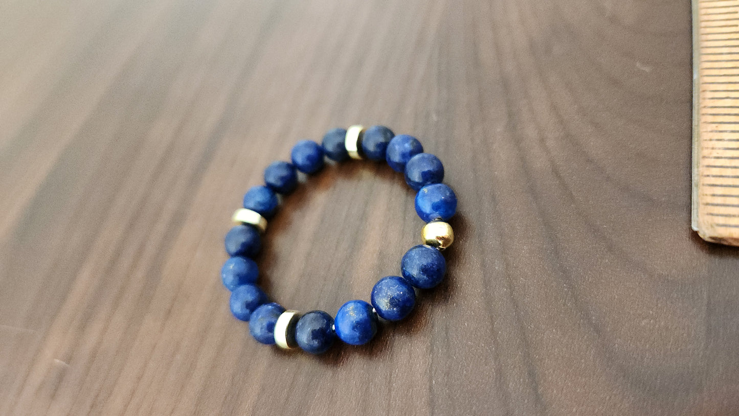 Lapis scarf ring